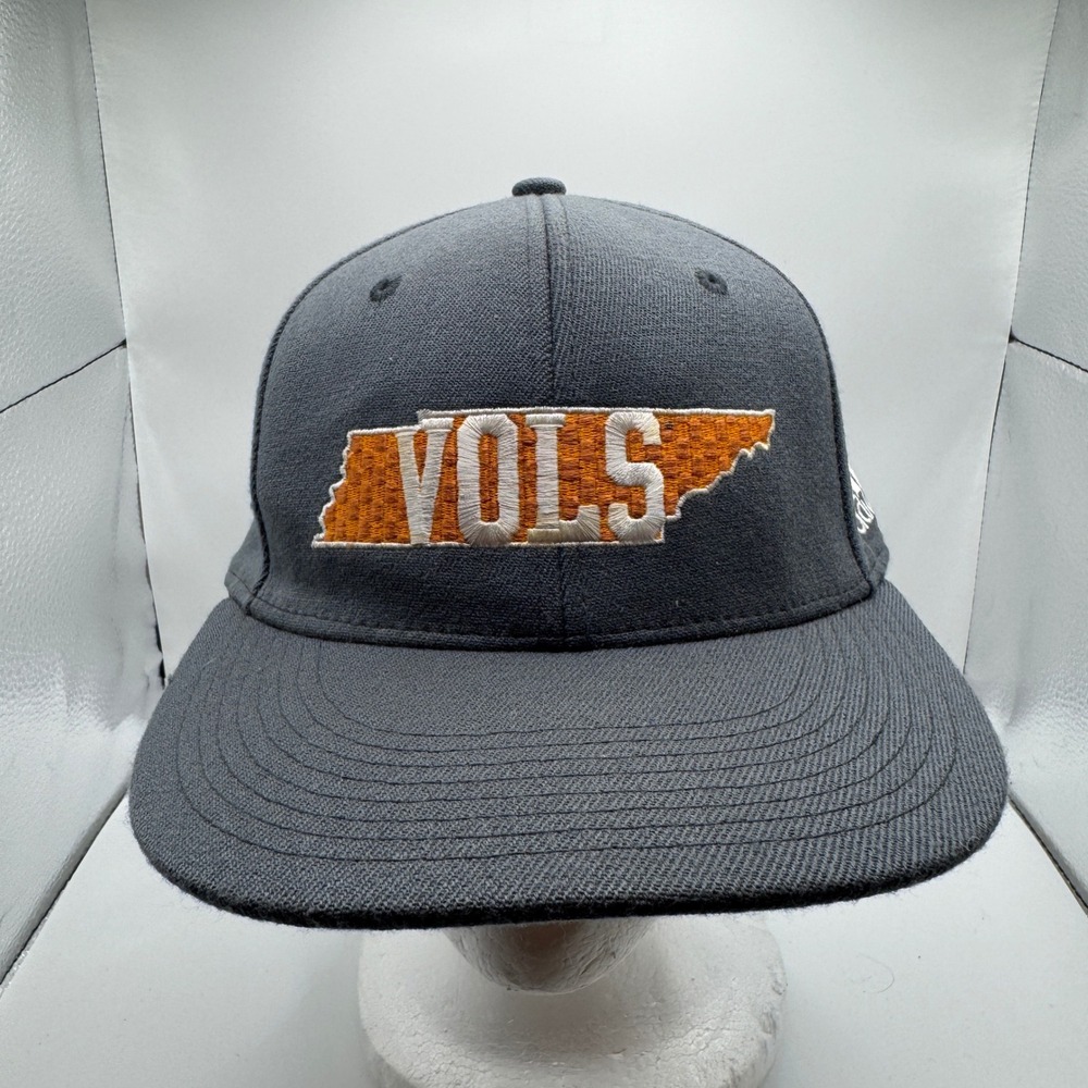 Adidas Tennessee Volunteers Hat Gray Vols Superflex Stretch Fit Cap L/XL